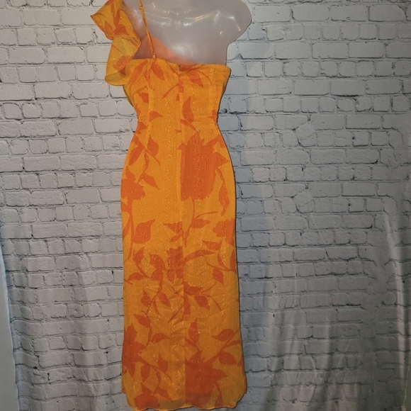 NWT Taylor Size 6 Ruffle One-Shoulder Dress - Picture 8 of 8